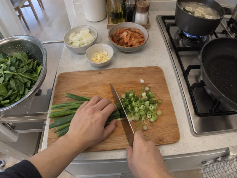 1인칭 시점으로 녹화한 집안일 장면